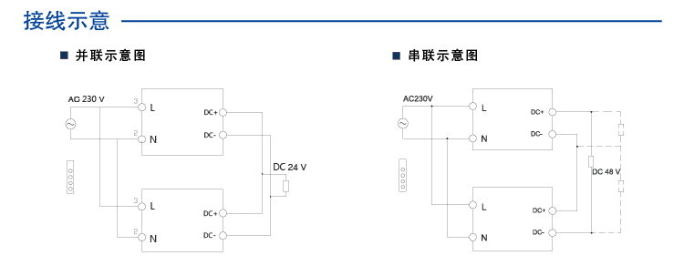 导轨型开关电源30W/24V输出