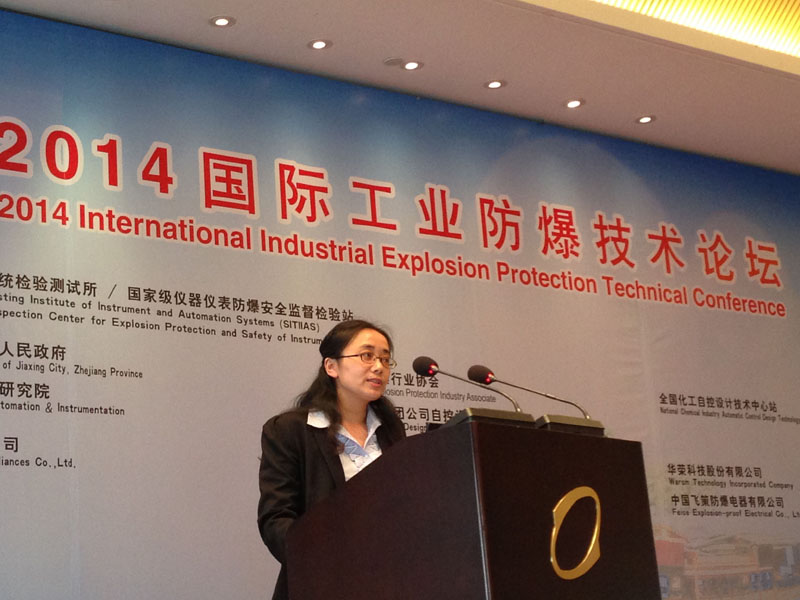 辰竹仪表在2014国际工业防爆技术论坛交流国际认证经验