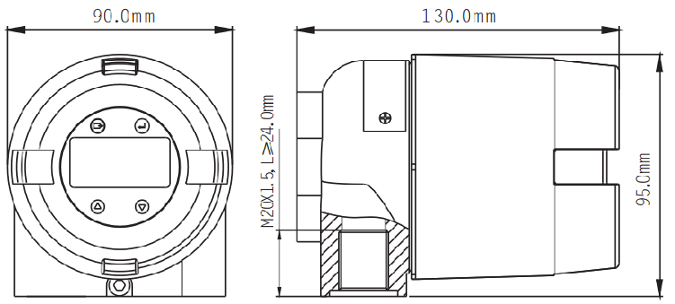 Explosion proof field display isolated temperature transmitter