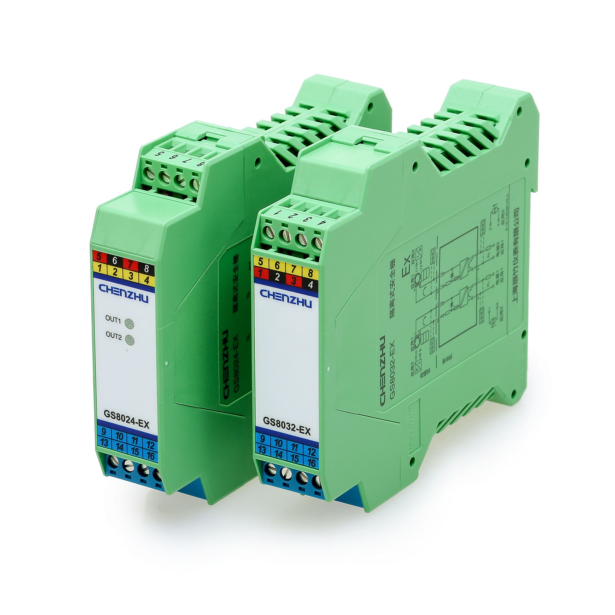 gs8012-ex-ac 二进二出 开关量输入,继电器输出隔离式安全栅